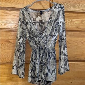 Snake skin romper
